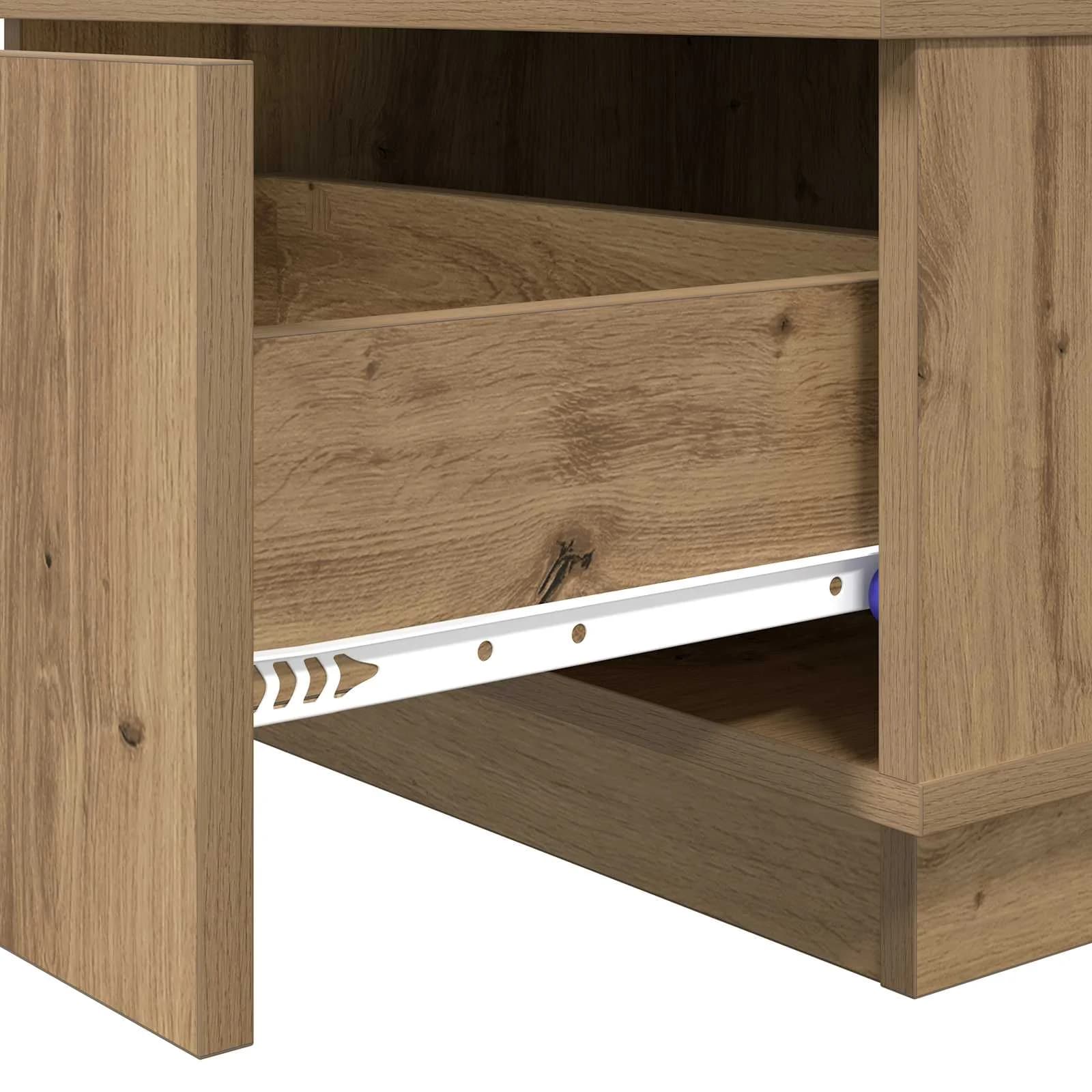 Klubska miza Umetni hrast 95 x 55 x 31 cm Inženirski les - slika 9