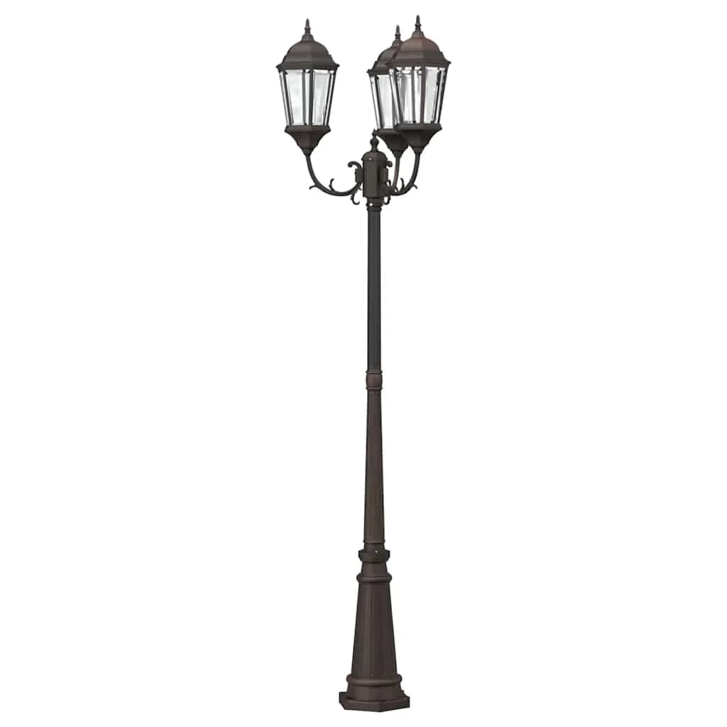 Vrtnarska svetilka Bronasta 61 x 53 x 235 cm Aluminij in steklo - slika 5