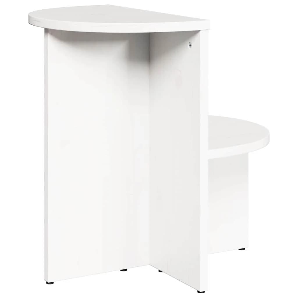 Klubska miza Bela 50 x 40 x 50 cm Trdna borovina - slika 7