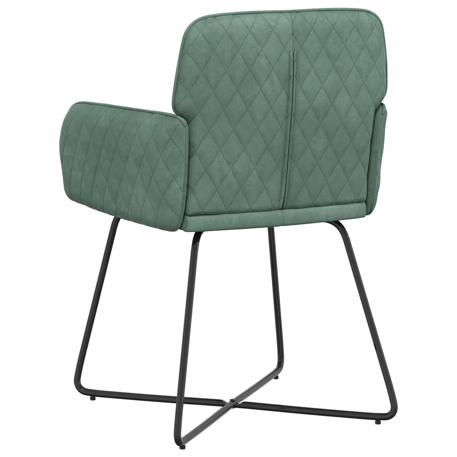 Jedilni stoli 2 kos Žamet Morsko zelena 59 x 56,5 x 86 cm - slika 5
