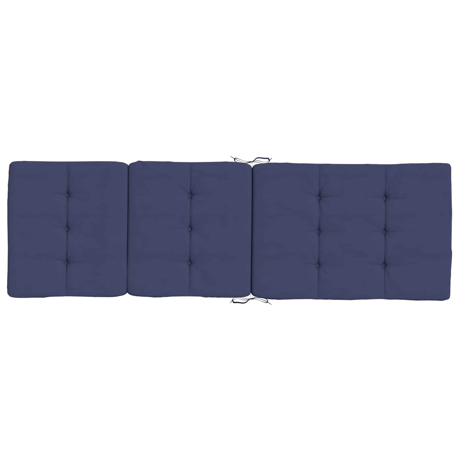 Zunanja blazina 2 kos Blago Temno modra 180 x 55 x 7 cm - slika 8