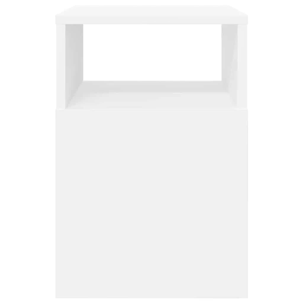 Stranska miza 2 kos Bela 30,5 x 30 x 45 cm Inženirski les - slika 7