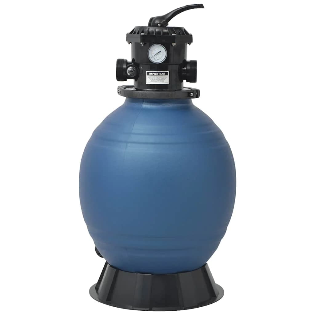 Bazenski peščeni filter s 6-pozicijskim ventilom moder 460 mm - slika 3