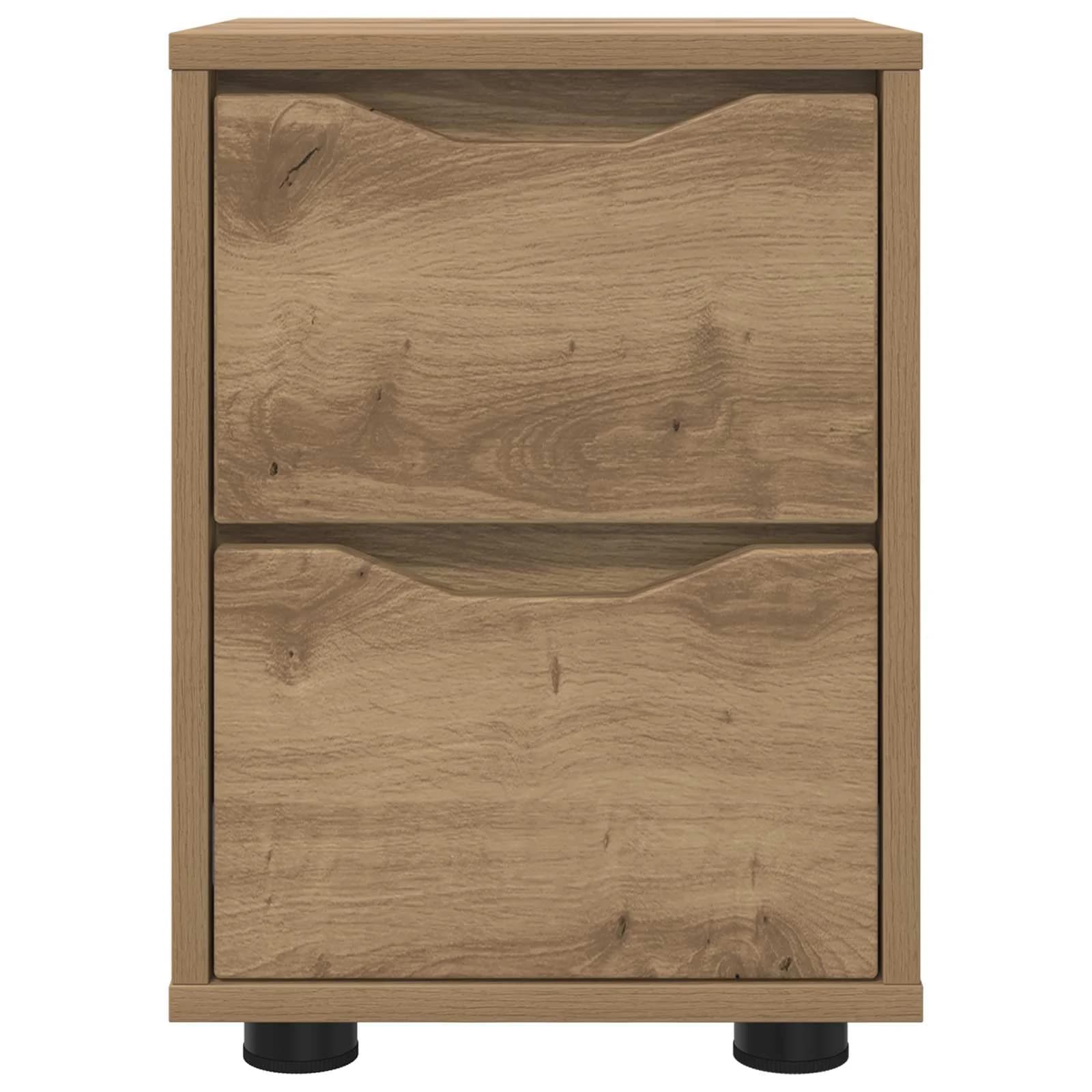 Posteljne mize 2 kos Umetni hrast 30,5 x 30 x 43 cm - slika 6