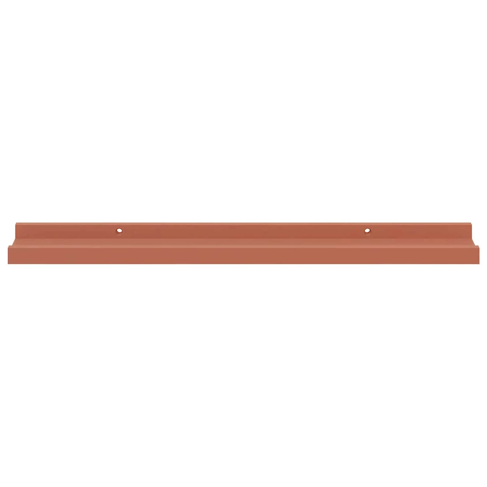 Stenska polica Montaža za steno 4 kos Rdeča 60 x 9 x 3 cm - slika 7