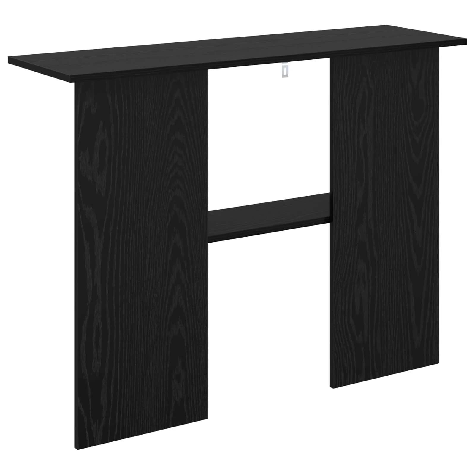 Konzolna miza Črni hrast 100 x 30 x 75 cm Inženirski les - slika 7