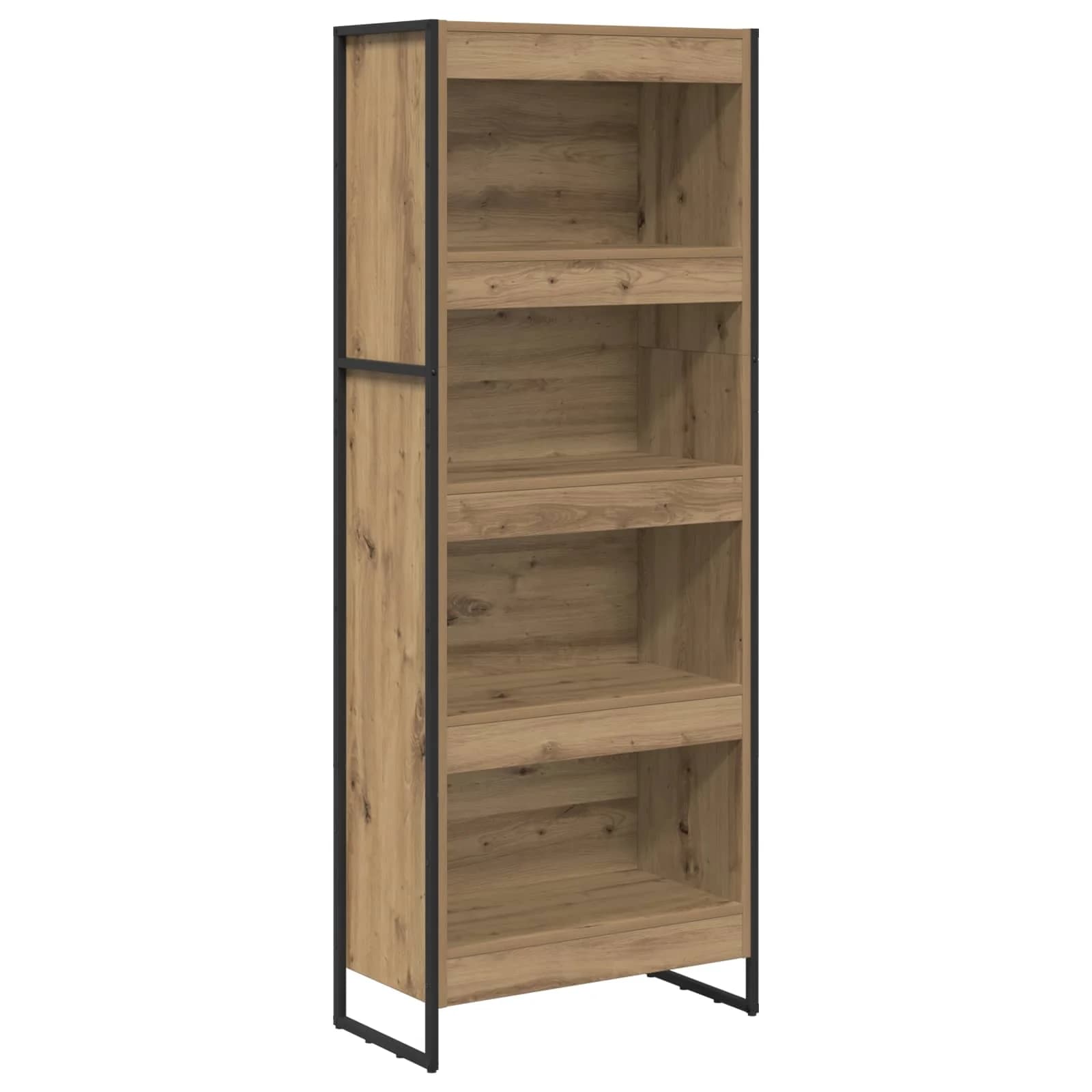 Knjigovni omar 60 x 30 x 155 cm Inženirski les Oreh - slika 2