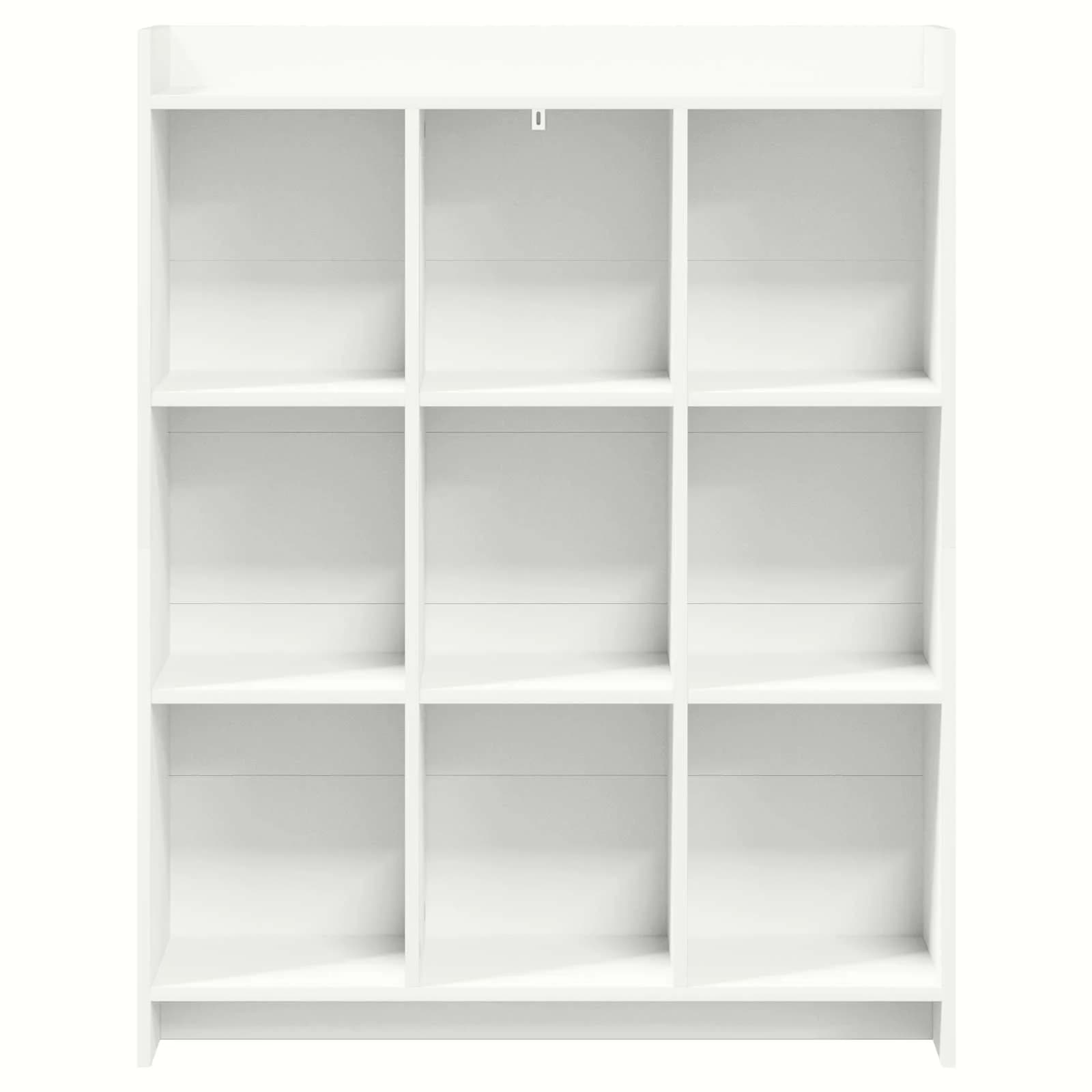Knjižna omara Bela 87,5 x 30 x 111 cm Inženirski les - slika 4