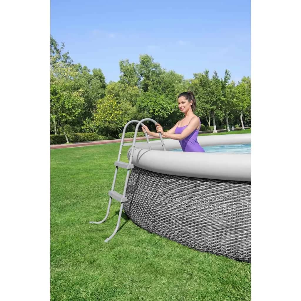 Bestway Lestev za bazen z 2 stopnicama Flowclear 84 cm - slika 2
