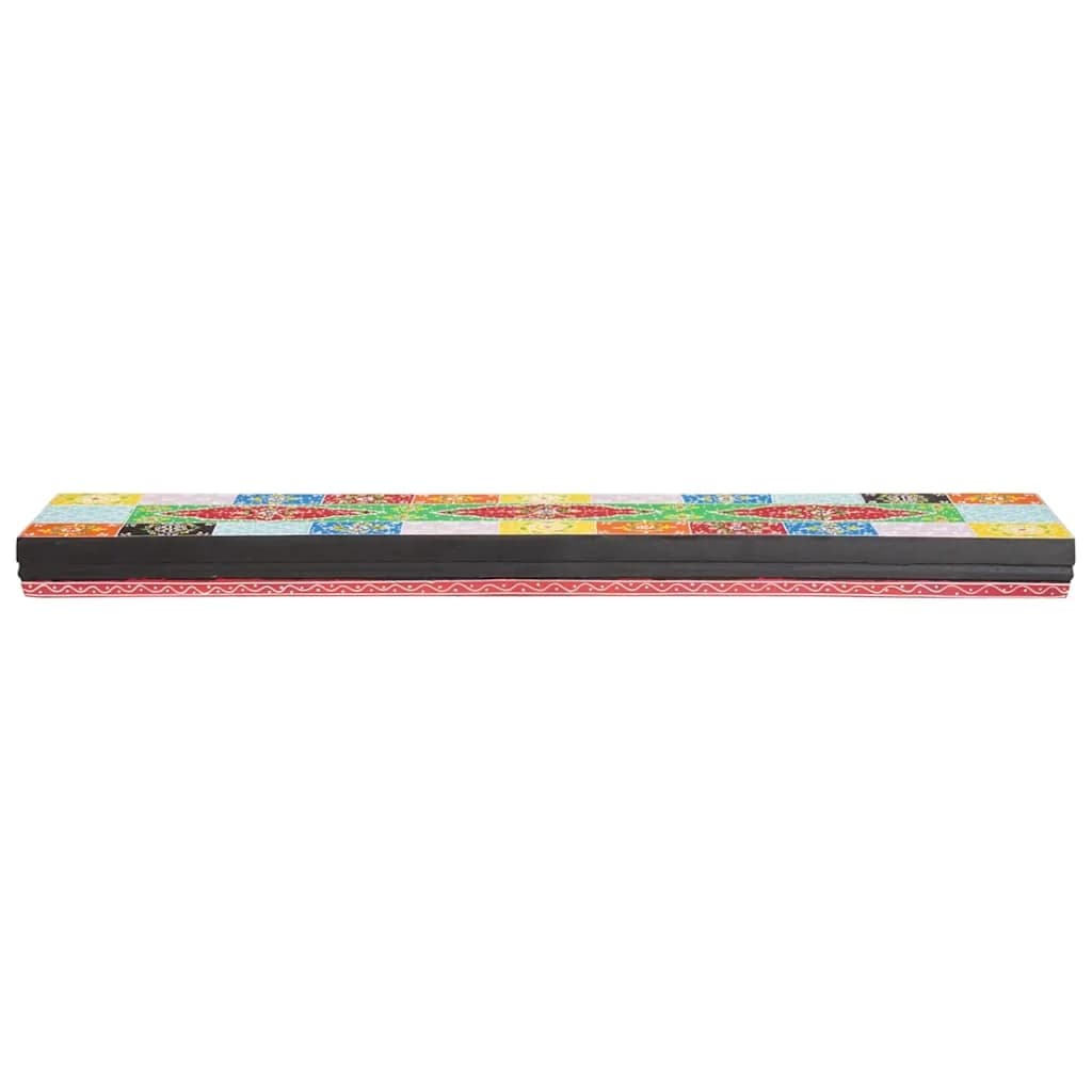 Stenske police večbarvno 100 x 20 x 6 cm Masiven les manga - slika 2