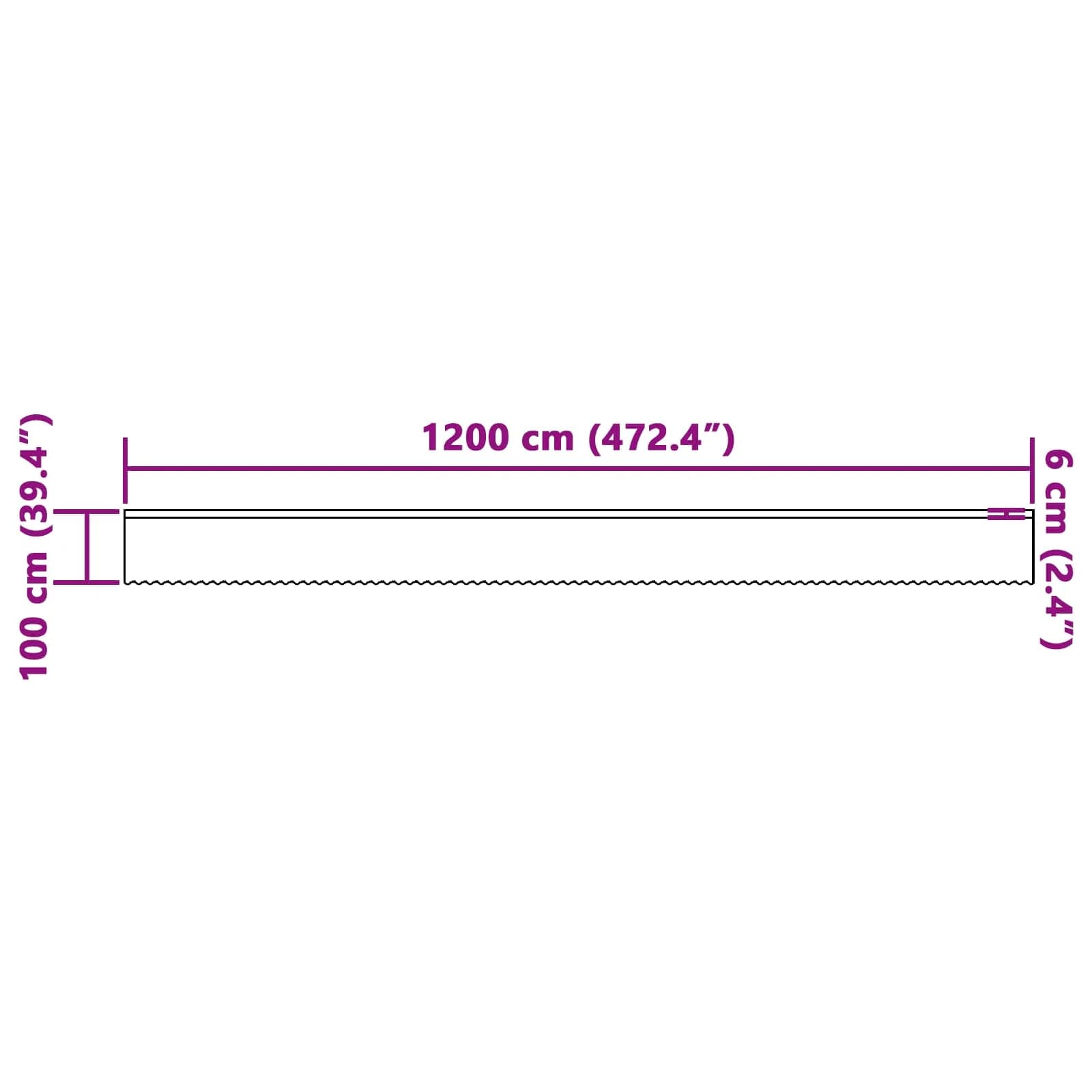 Čipkasta Zavesa z zavesami Bela 100 x 1200 cm Poliester - slika 8