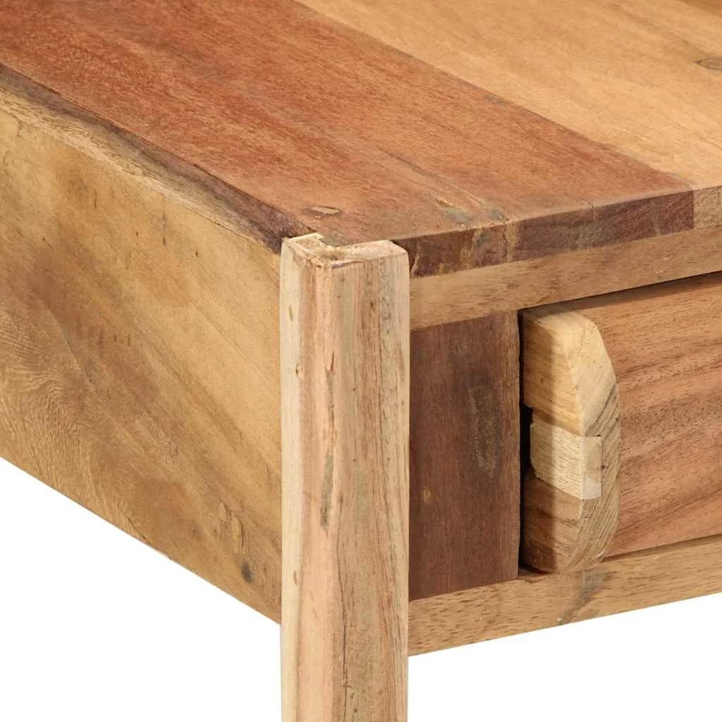 Stranska miza Rjava 43 x 32 x 46 cm Trdna obnovljena les - slika 8