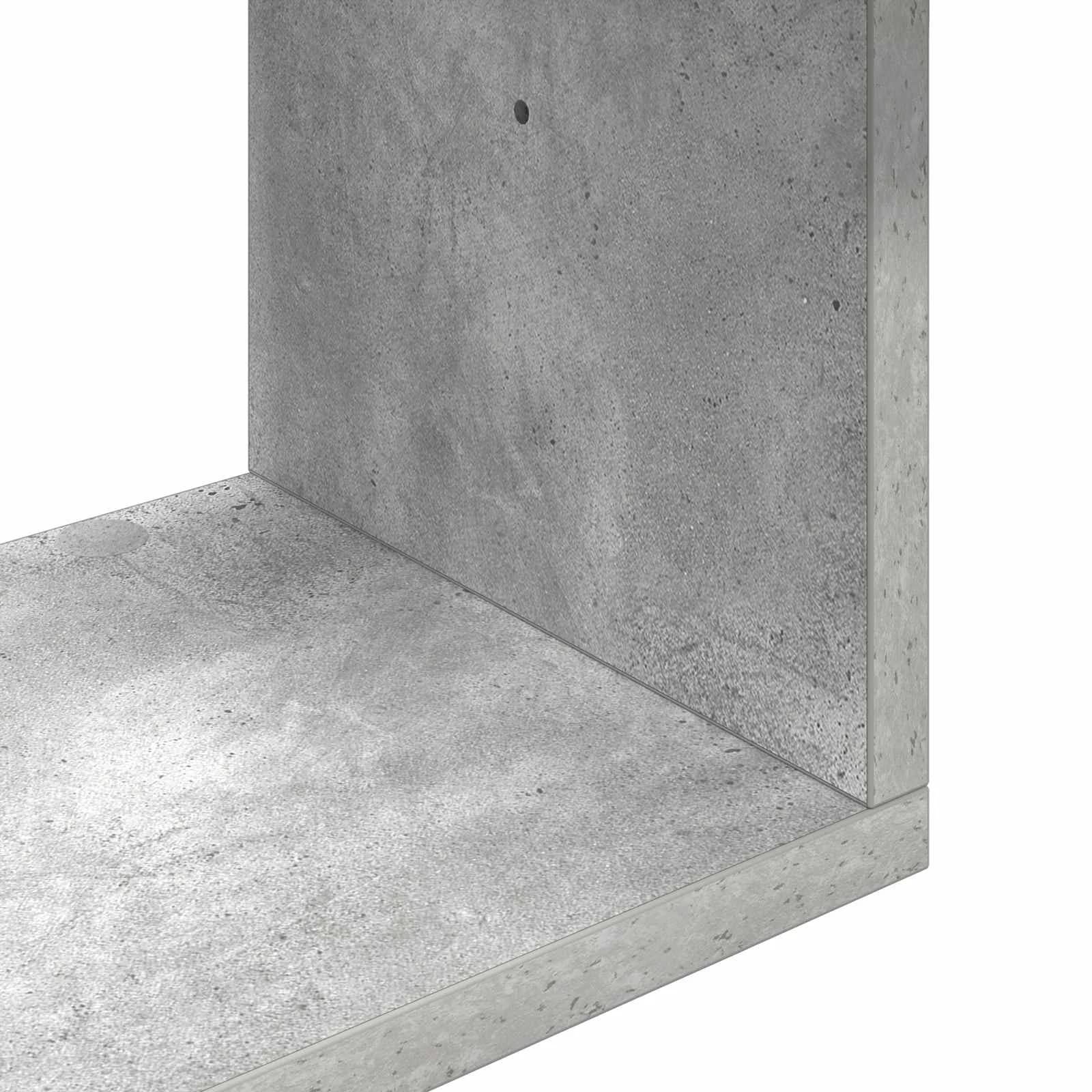 Stenska polica Montaža za steno Betonsko siva 95 x 20 x 69,5 cm - slika 7