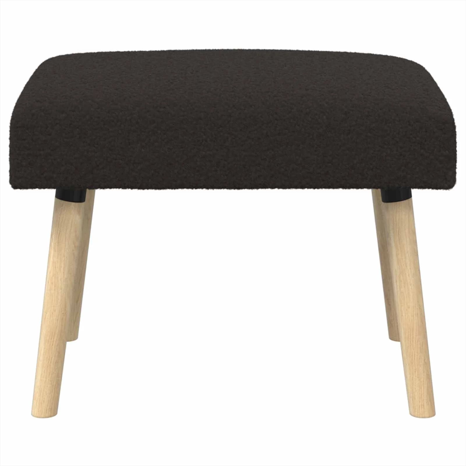 klop Enobarvno Črna 60 x 40 x 45 cm Bouclé - slika 5