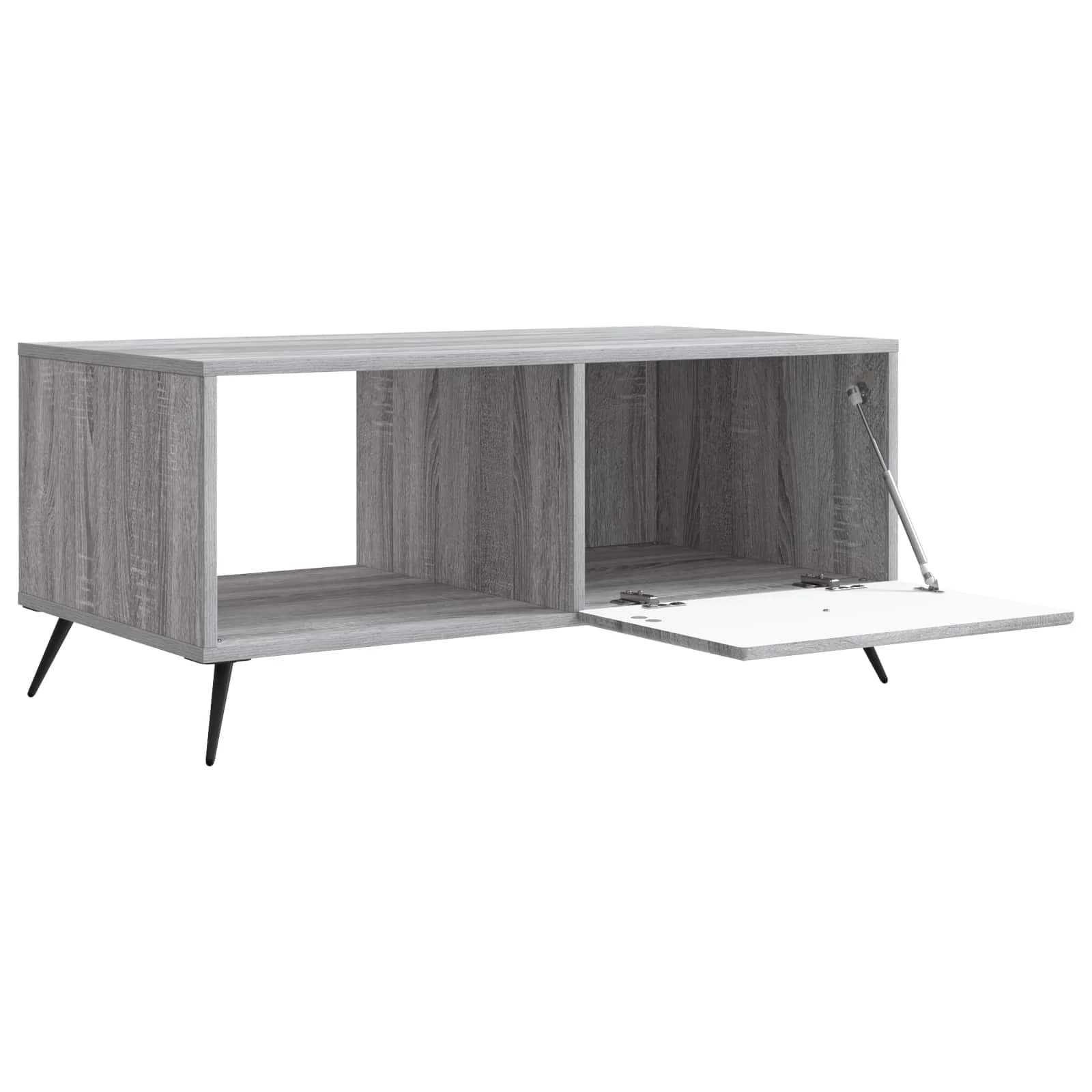 Klubska miza Siva Sonoma 90 x 50 x 40 cm Inženirski les - slika 4