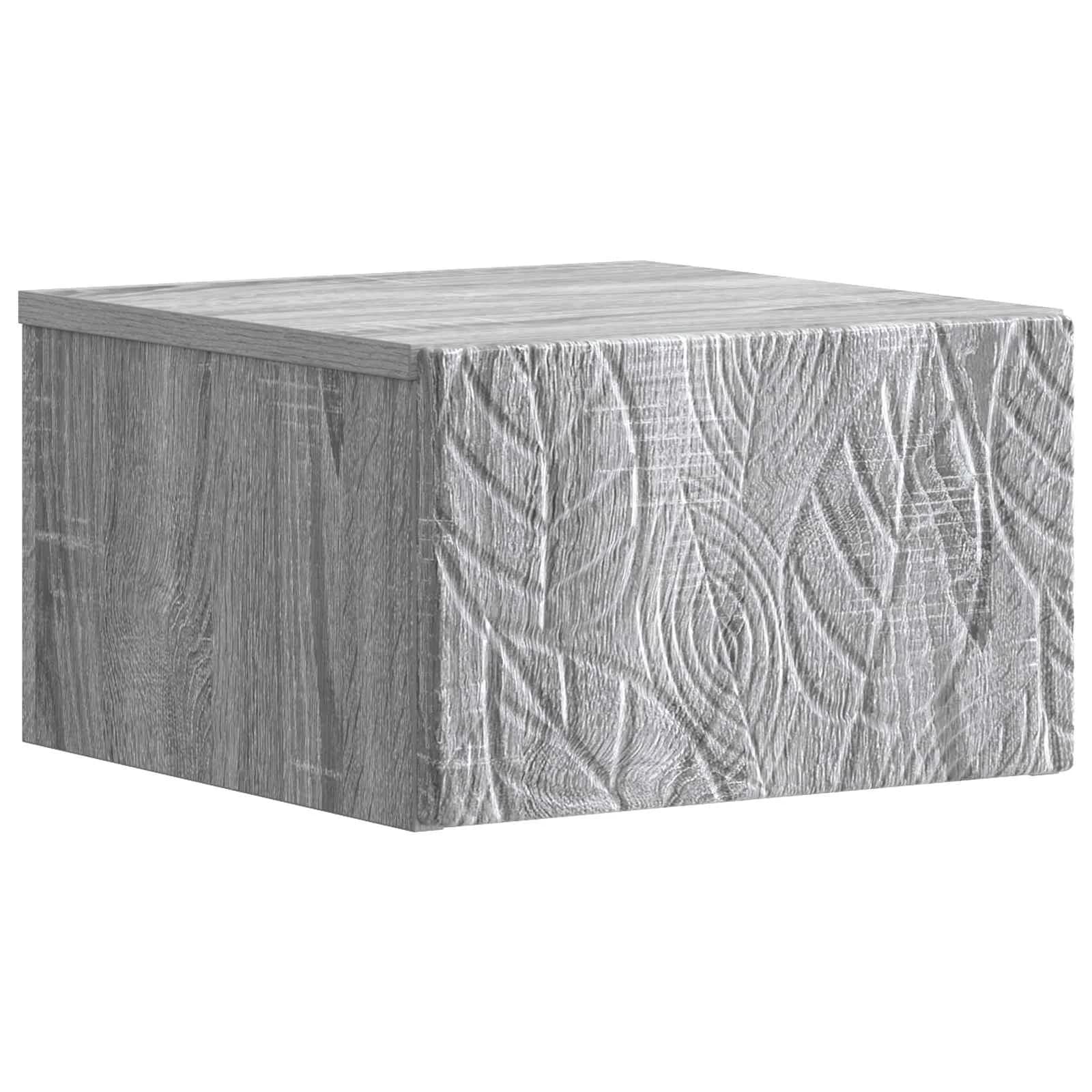 Stenska stranska miza 2 kos Siva Sonoma 34,5 x 33 x 20 cm - slika 4