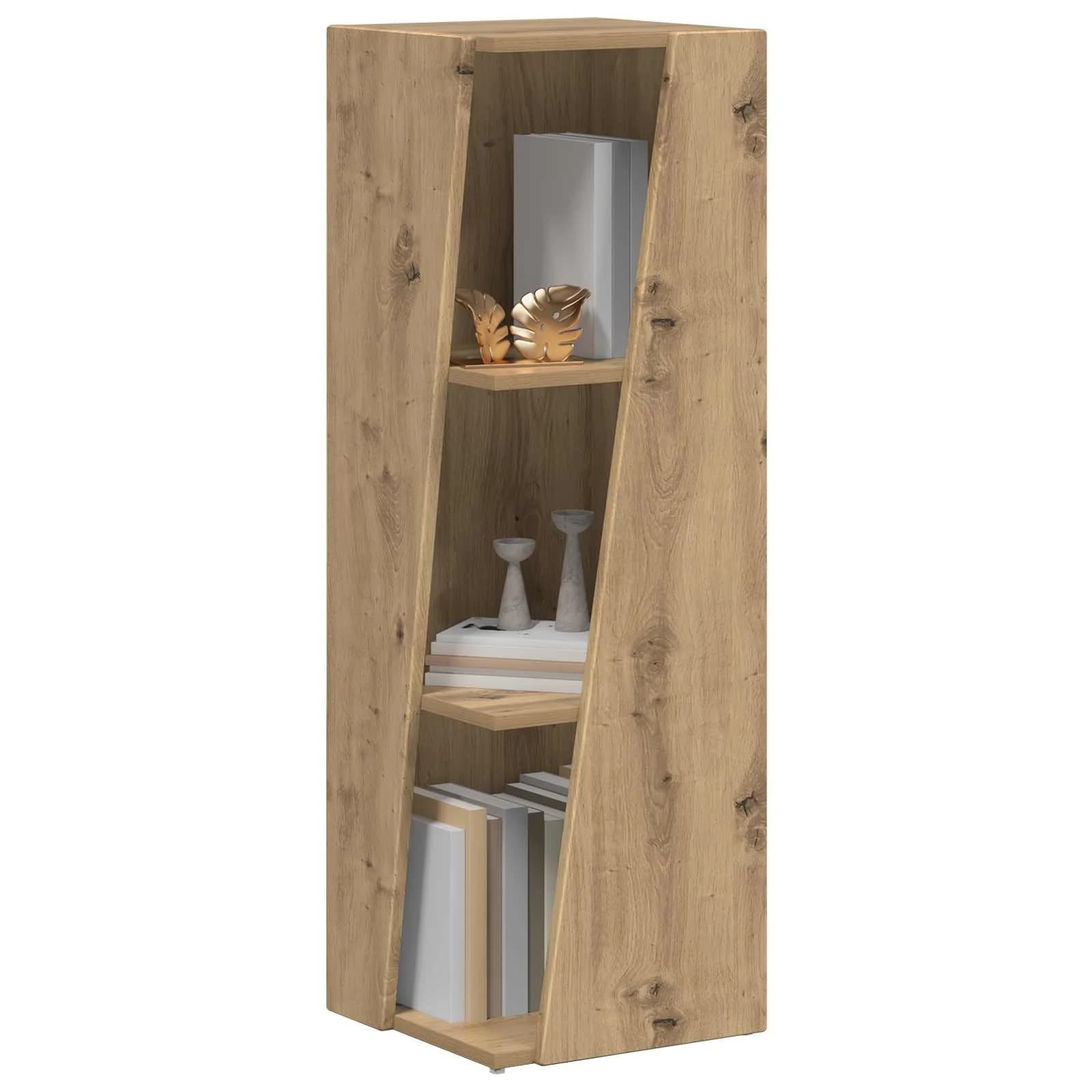 Stranski polic 33 x 32 x 100,5 cm Inženirski les Umetni hrast - slika 3