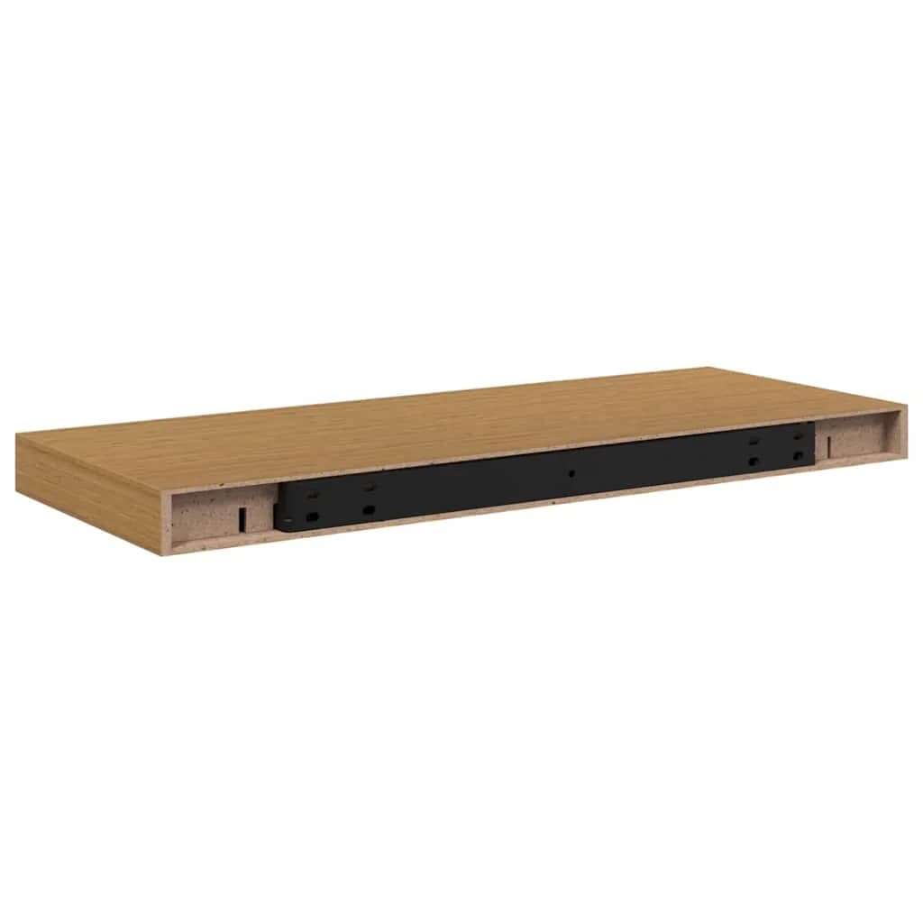 Stenska polica Montaža za steno 4 kos Bež 60 x 23,5 x 3,8 cm - slika 9