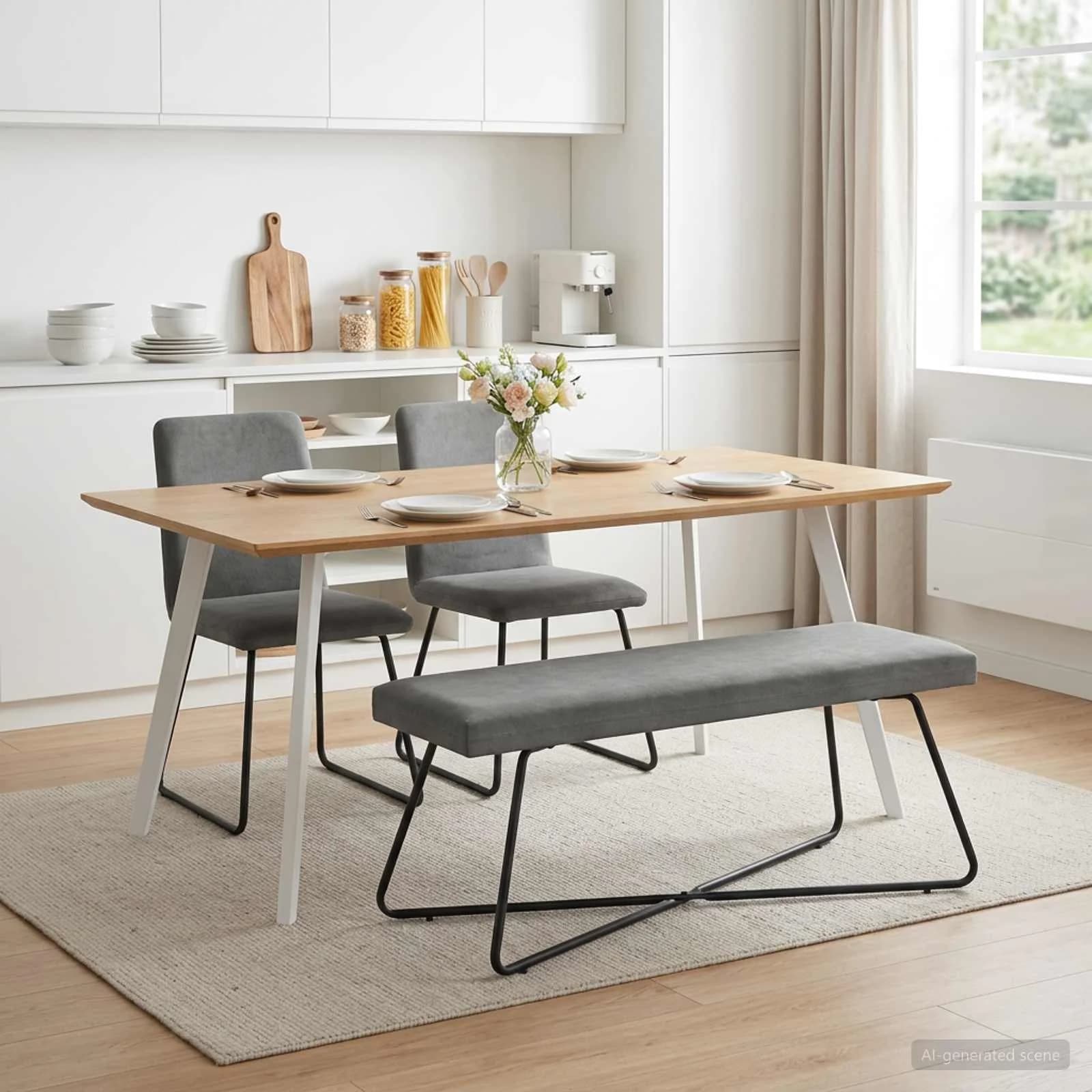 klop Temno siva 110 x 40 x 45 cm Žamet