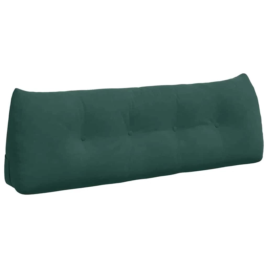 Poglavni vzglavnik Temno zelena 140 x 24 x 50 cm Žamet - slika 2