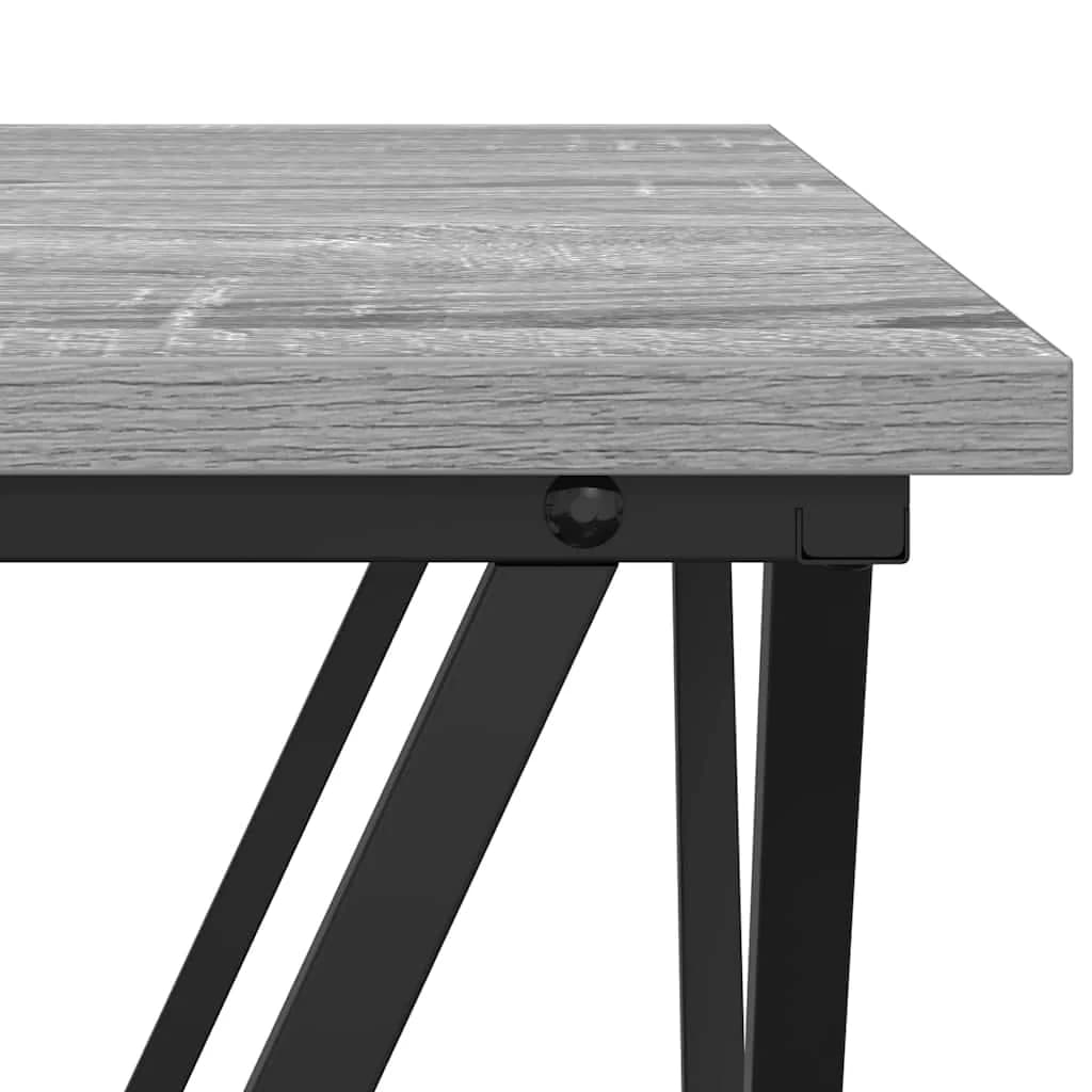 Klubska miza 3 kos Siva Sonoma 50 x 50 x 40 cm - slika 8