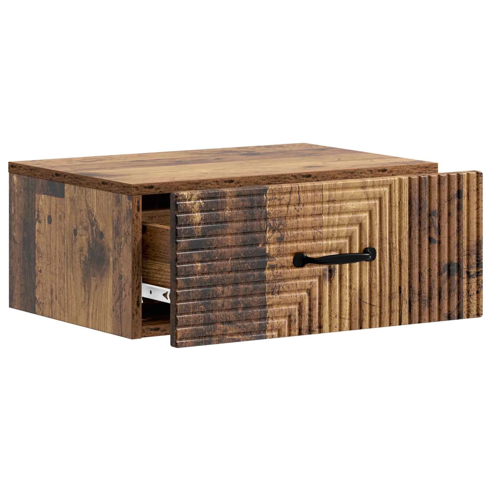 Stenski nočni omarici Star les 49 x 34,5 x 20 cm Inženirski les - slika 4