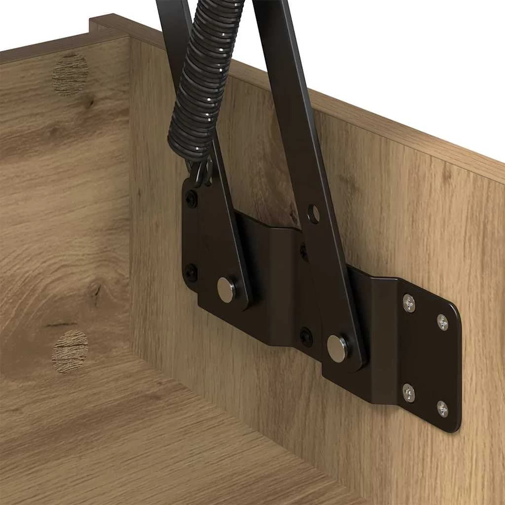 Klubska miza Umetni hrast 80 x 50,5 x 41,5 cm Inženirski les - slika 9