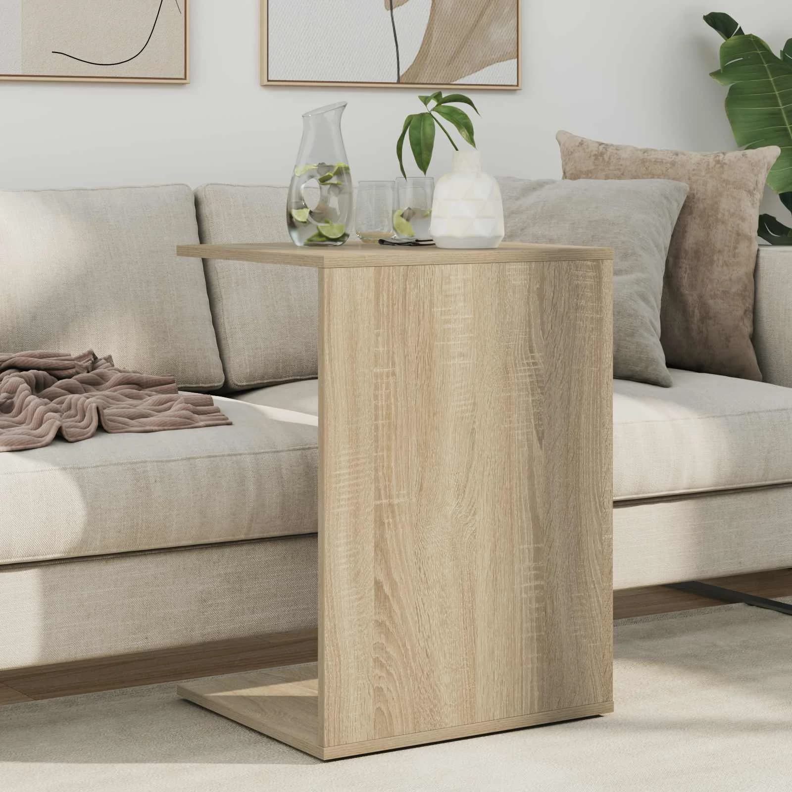 Stranska miza Sonoma hrast 45 x 40 x 62,5 cm Inženirski les - slika 4