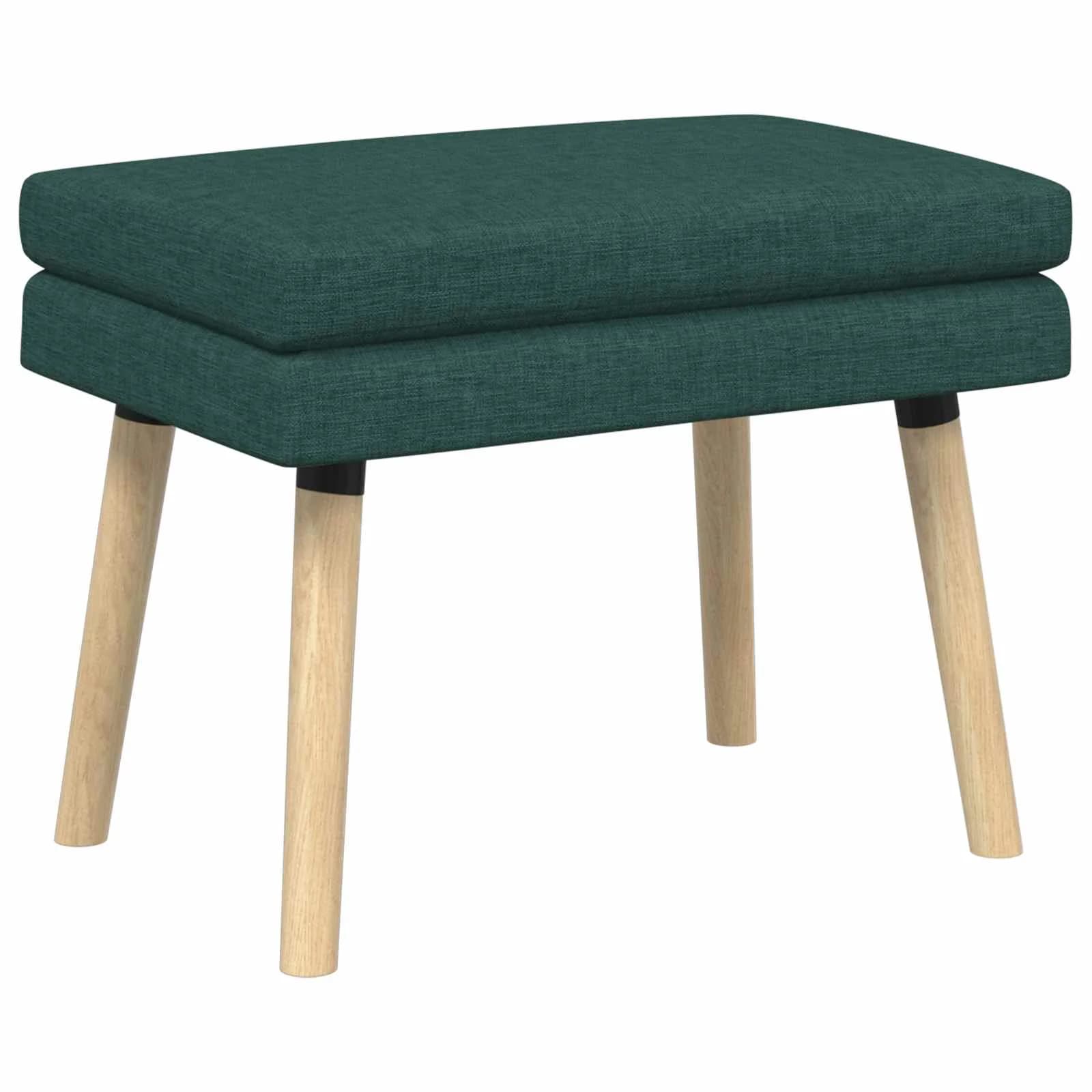 Dvojna klop Temno zelena 60 x 40 x 46 cm Blago - slika 2