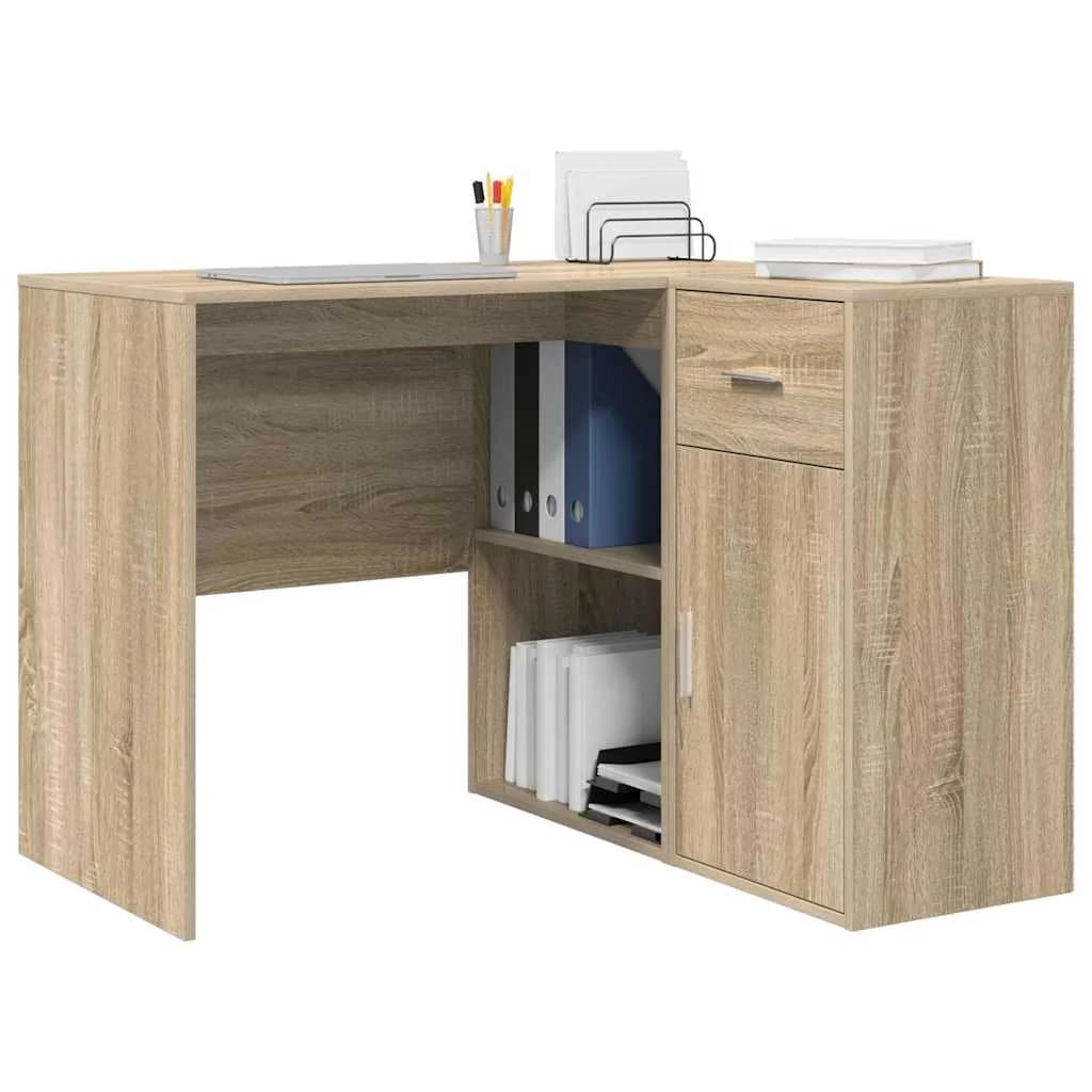 Kotniška miza s predalom Sonoma hrast 102 x 88 x 75 cm - slika 3