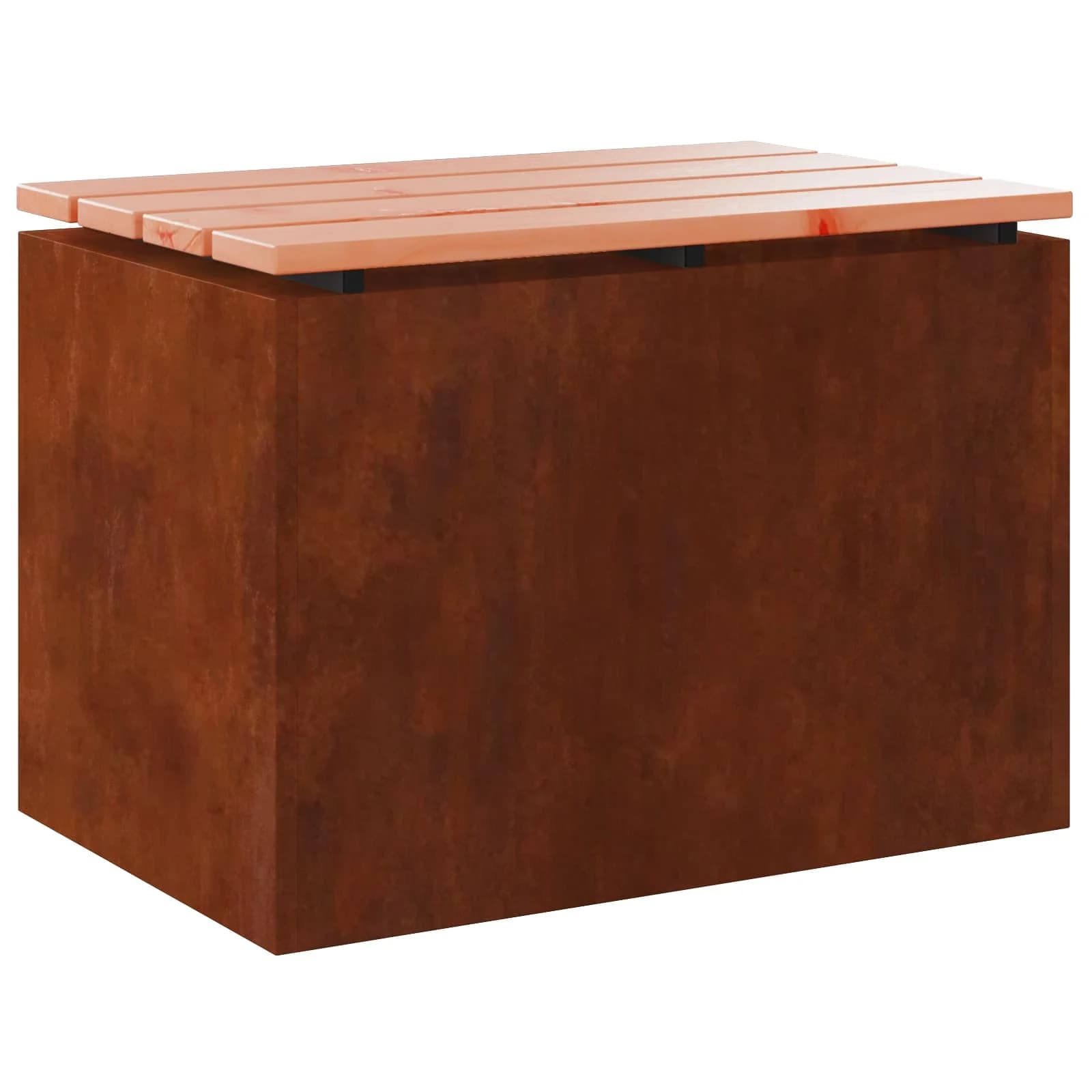 Vrtna klop 1 -Seater 60 x 40 x 43 cm Odporno jeklo Rjav - slika 2