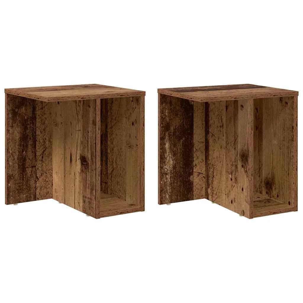 Stranska miza 2 kos Star les 37 x 32 x 40 cm Inženirski les - slika 2