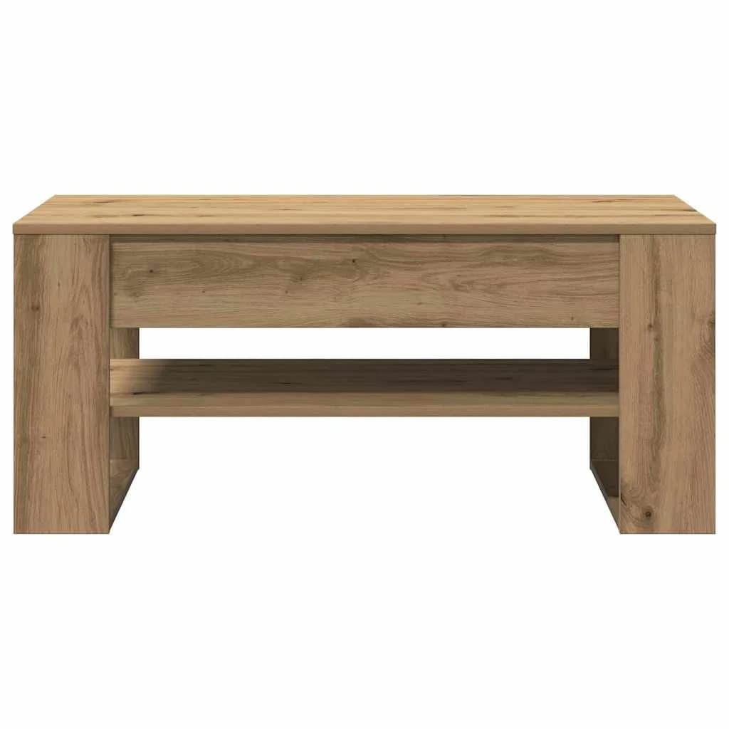 Klubska miza Umetni hrast 102 x 55 x 45 cm Inženirski les - slika 6