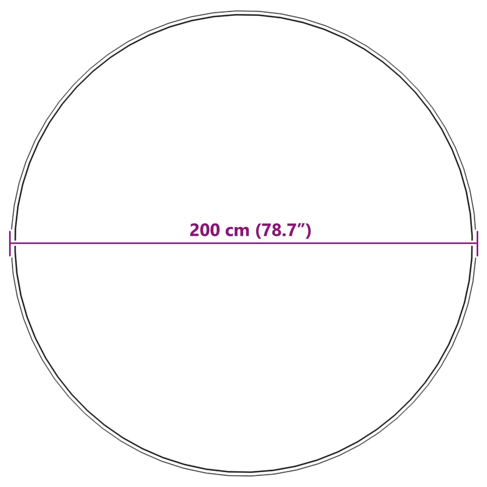 Preproga iz umetnega ovčjega krzna TAFALLA Bela Ø 200 cm - slika 10