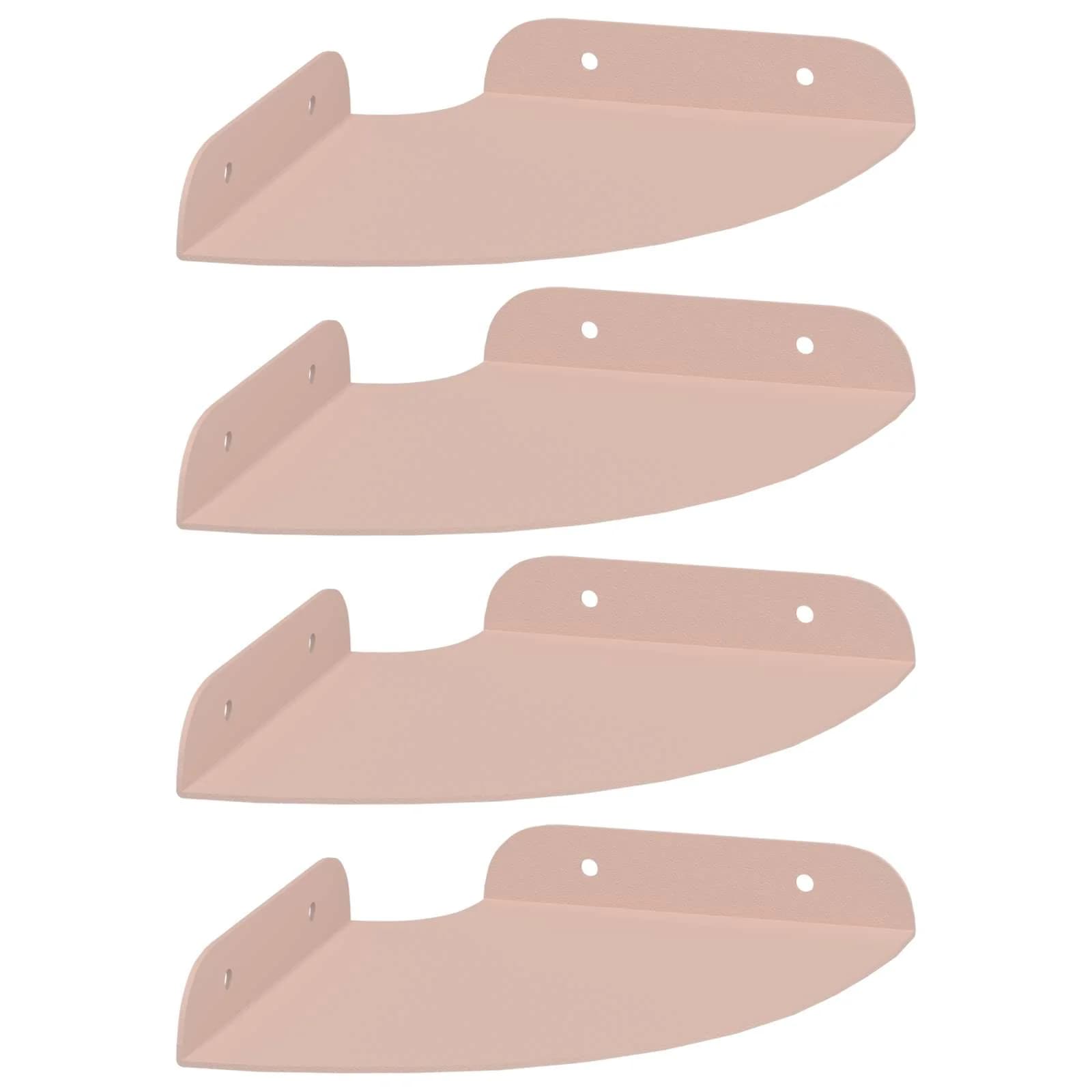 Kotna lebdeča polica Kotni nosilec 4 kos Roza 15 x 15 x 2 cm - slika 2