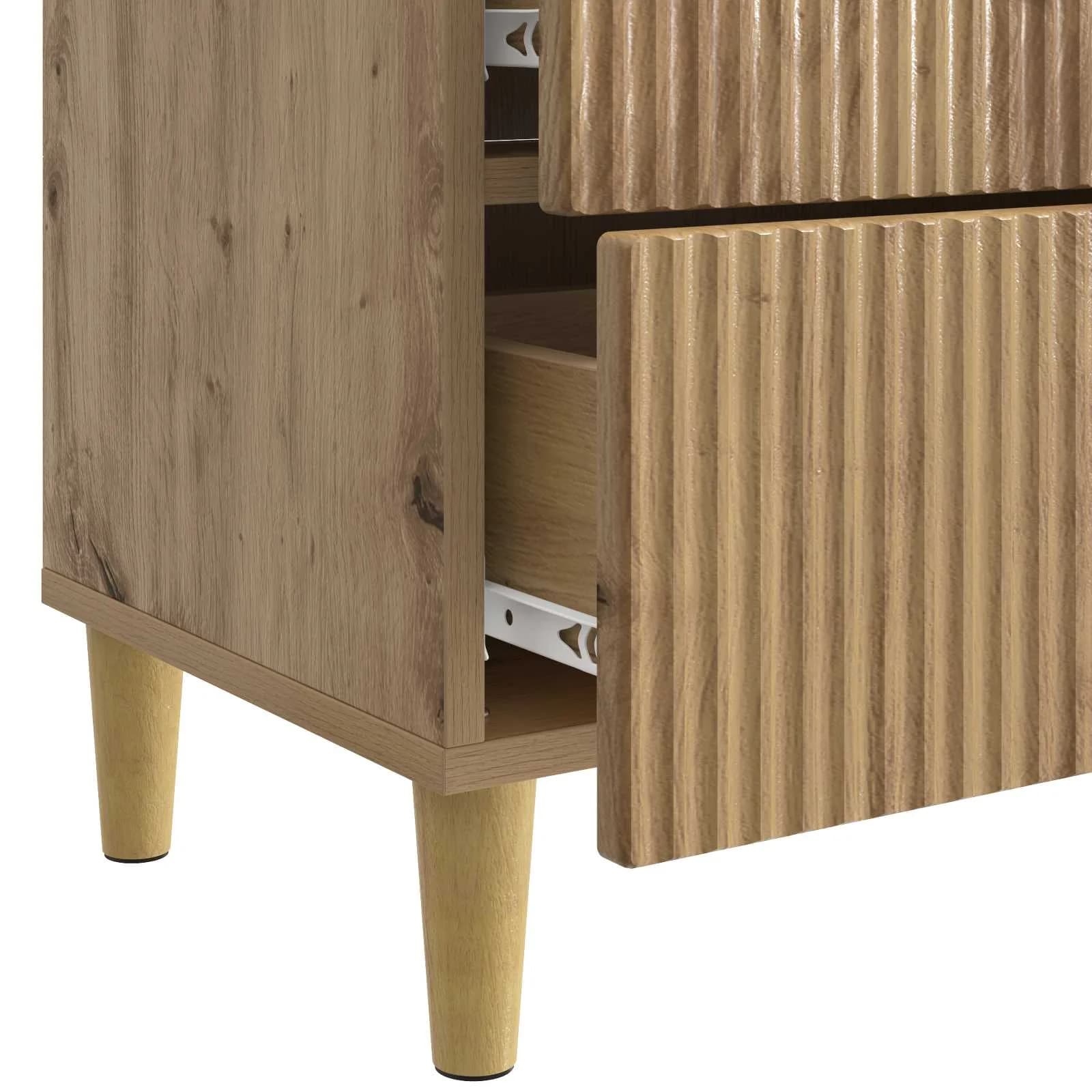 Nočna omarica Artisan hrast 62 x 34,5 x 48 cm Inženirski les - slika 9