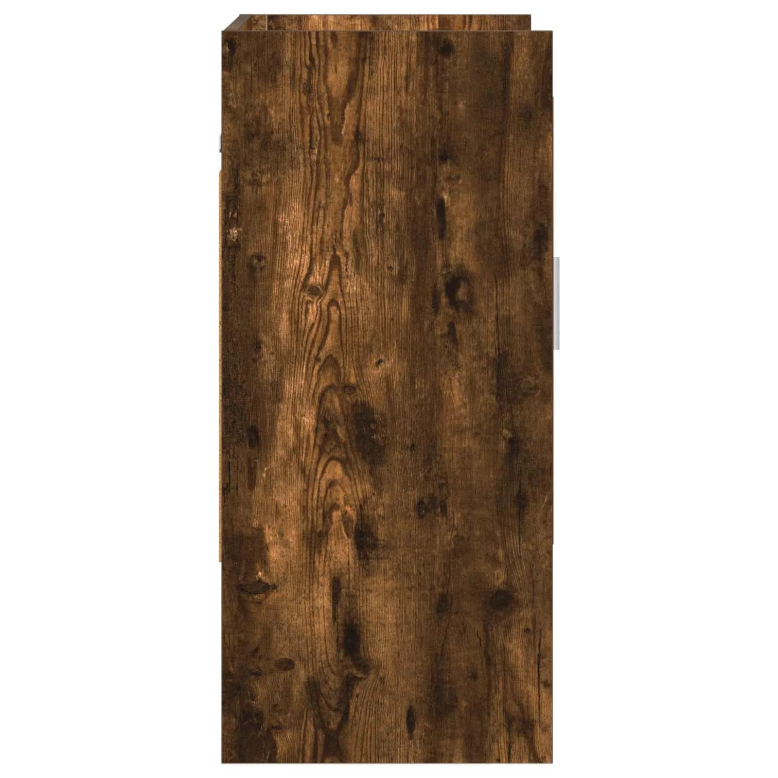 Stenska polica Montaža za steno Dimljen hrast 80 x 36 x 80 cm - slika 6