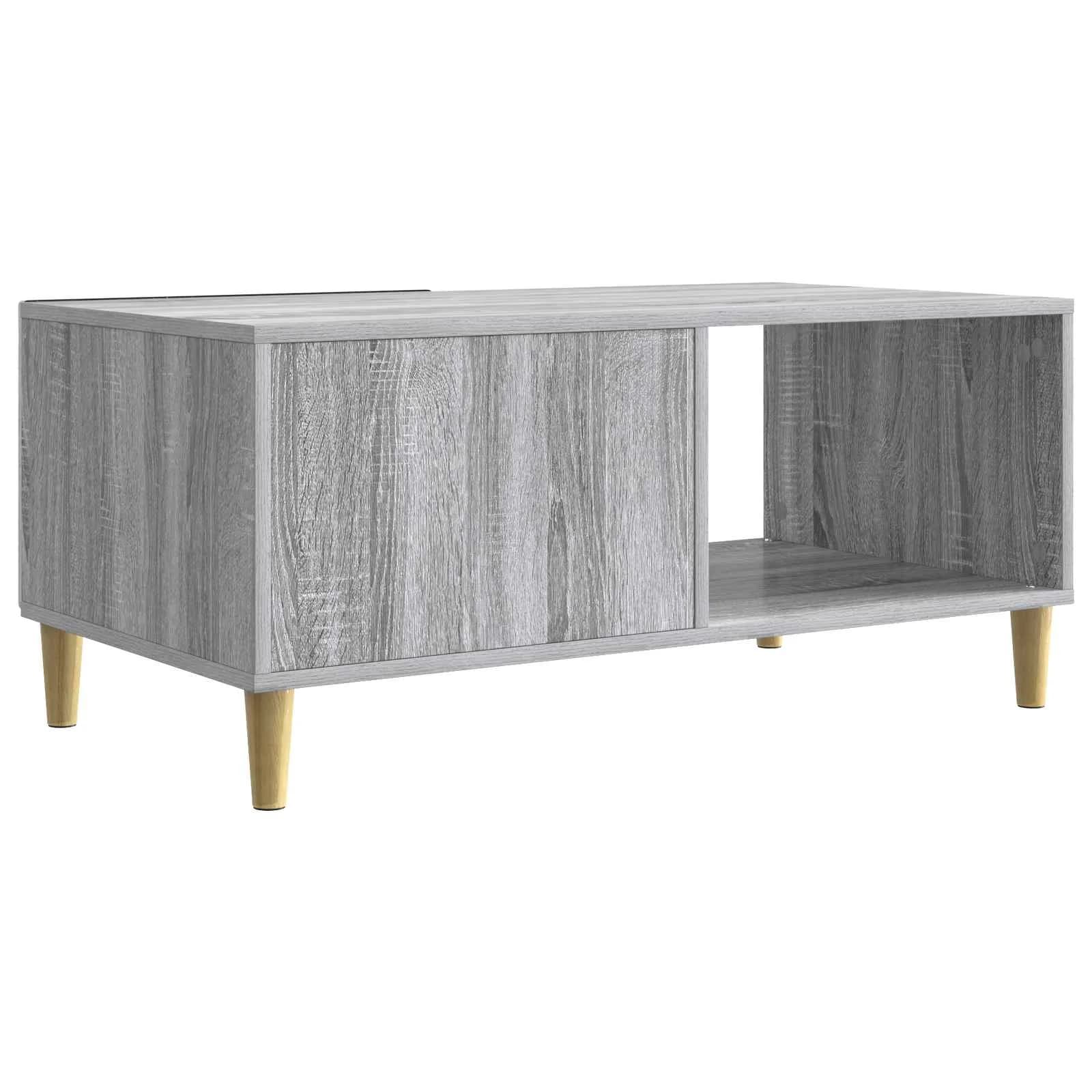 Klubska miza Siva Sonoma 90 x 50 x 40 cm Inženirski les - slika 6