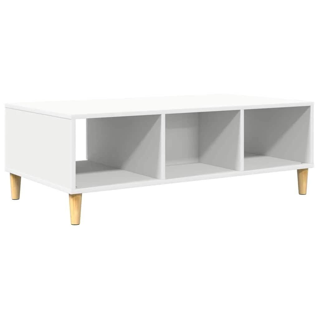 Klubska miza Bela 102 x 55 x 35 cm Inženirski les - slika 8