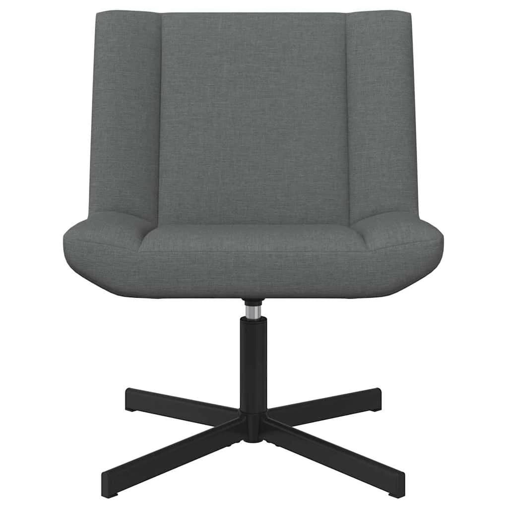 Vrtljiv stol Temno siva 63 x 75 x 76 cm blago - slika 4