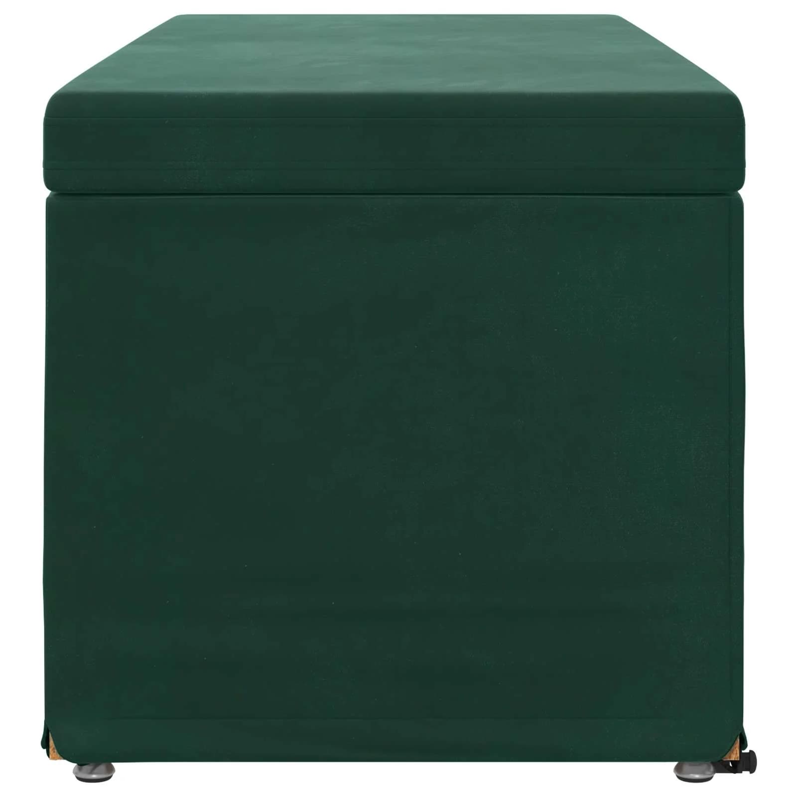 Stolica Temno zelena 101 x 41 x 40 cm Samet in Umetno Leseno - slika 5