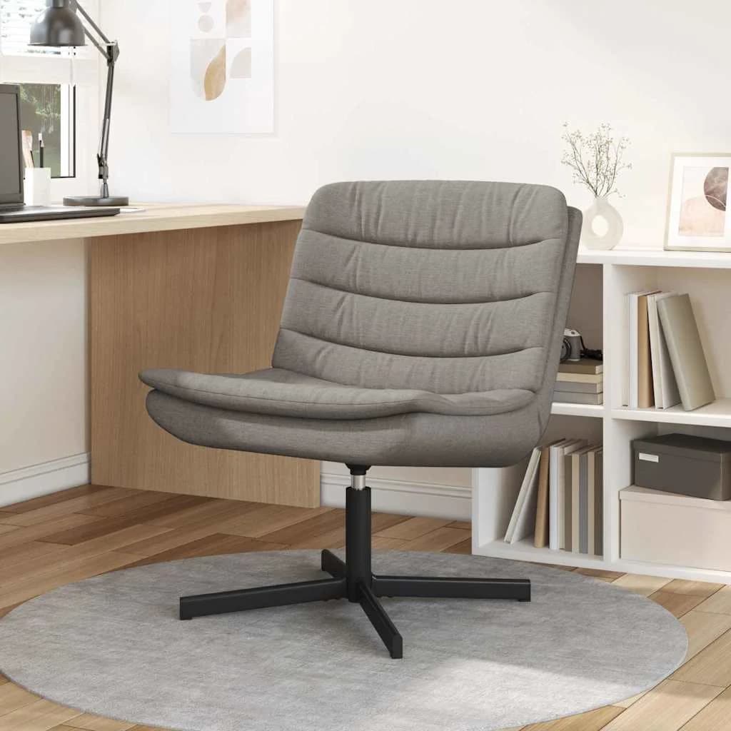 Vrtljiv stol Taupe 63 x 75 x 76 cm blago