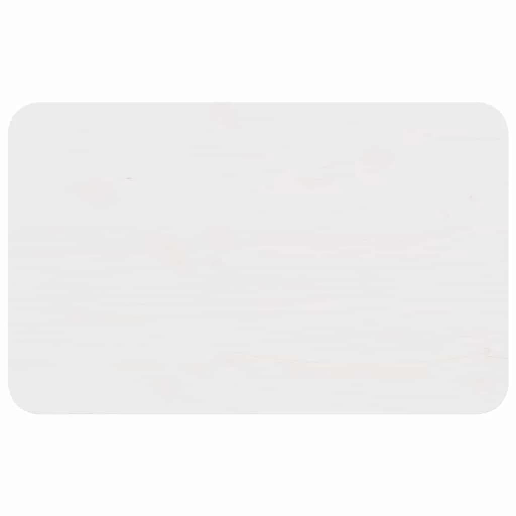 Klubska miza Bela 80 x 50 x 31 cm Trdna borovina - slika 9