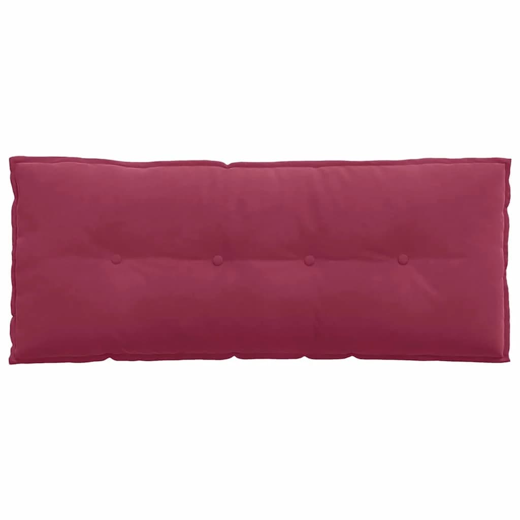 Poglavni vzglavnik Vinorodna rdeča 120 x 50 cm Žametna tkanina - slika 6