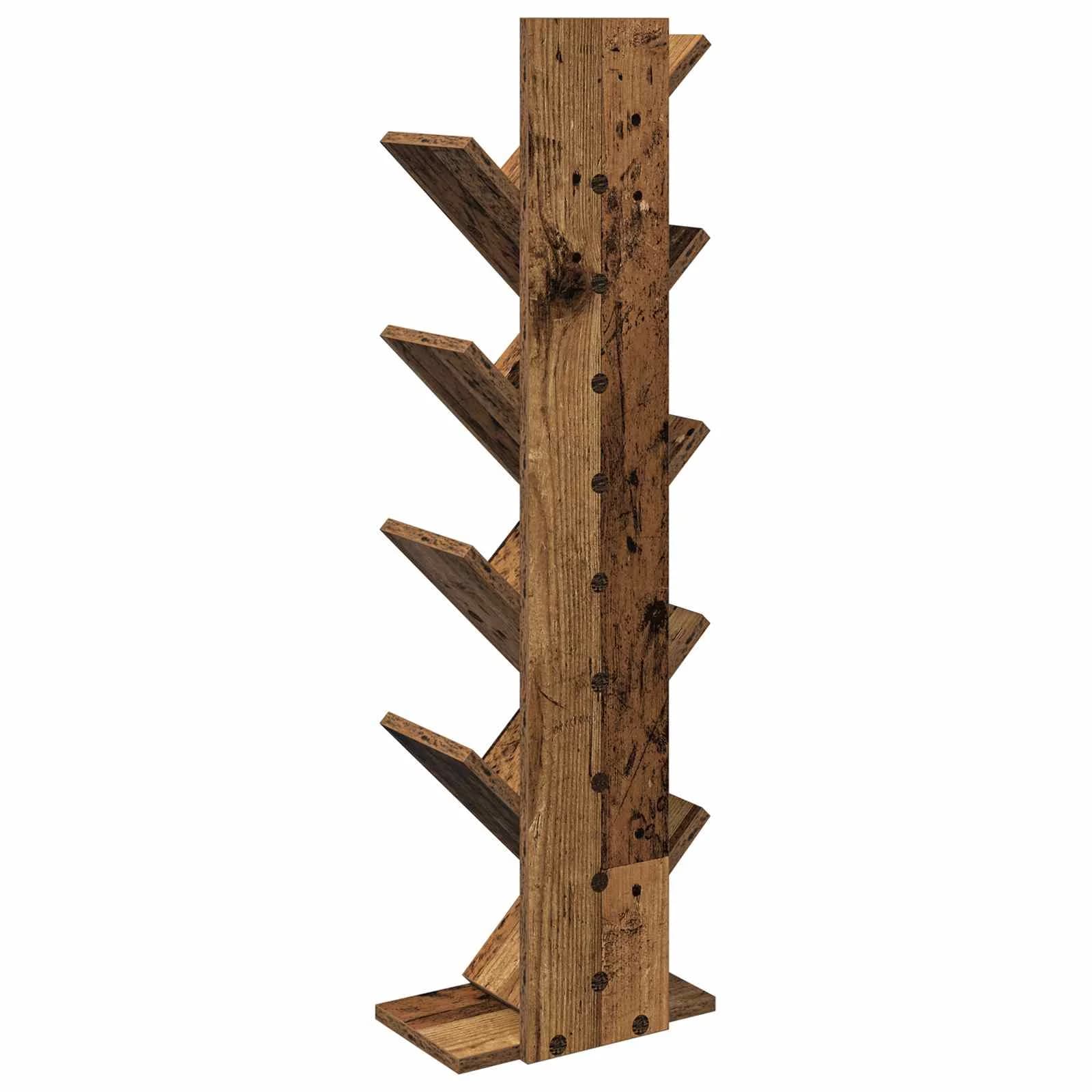 Polica za knjige Tree 6-nivojska 30 x 18 x 100 cm Star les - slika 6