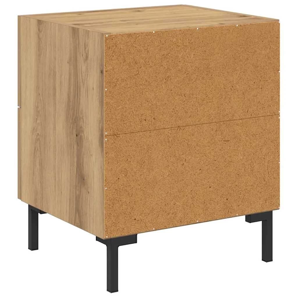 Nočna omarica Umetni hrast 40 x 35 x 47,5 cm Inženirski les - slika 8