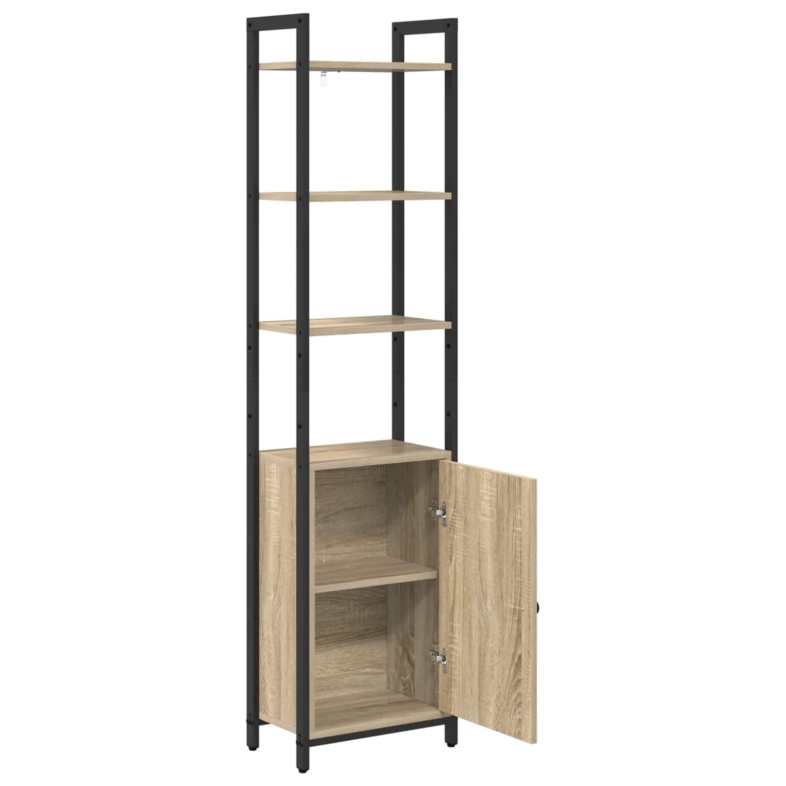 Knjigovni omar 6 nivojev 40 x 24 x 161 cm Inženirski les - slika 5
