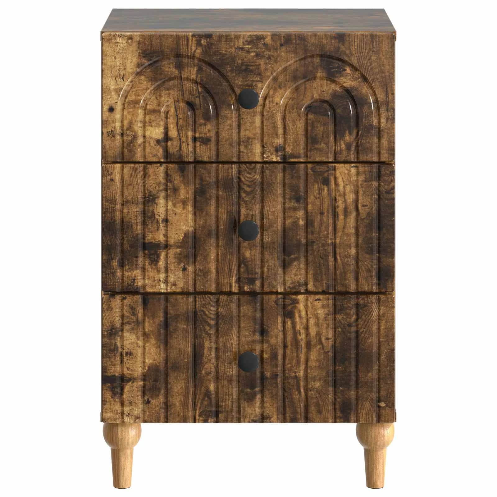 Nočna omarica Dimljen hrast 43x 41 x 66,5 cm Inženirski les - slika 5