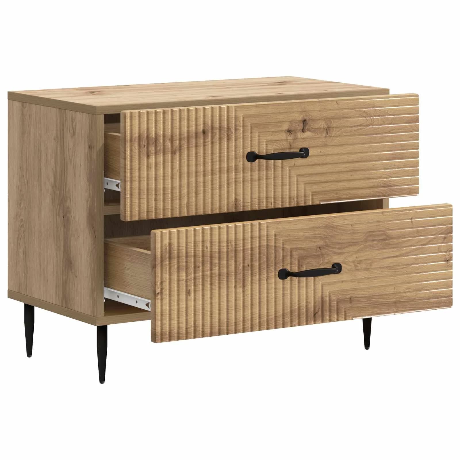 Nočna omarica Artisan hrast 62 x 34,5 x 47,5 cm Inženirski les - slika 4