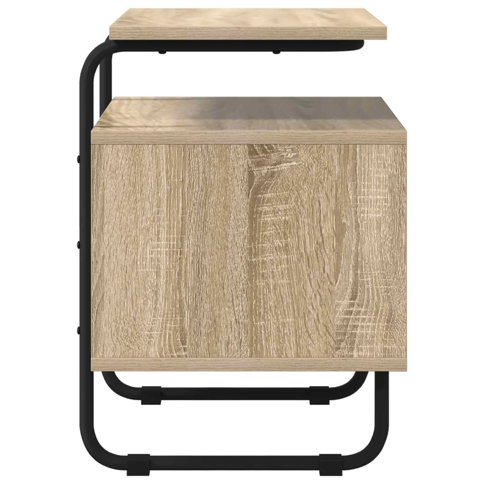 Nočna omarica 2 kos Sonoma hrast 40 x 36,5 x 50 cm - slika 7